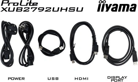 Монитор Iiyama 27" ProLite XUB2792UHSU-B6 черный IPS LED 16:9 HDMI M/M матовая HAS Piv 1300:1 350cd 178гр/178гр 3840x2160 60Hz DP 4K USB 6.3кг
