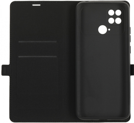 Чехол (флип-кейс) BoraSCO для Xiaomi Poco C40 черный (70748)
