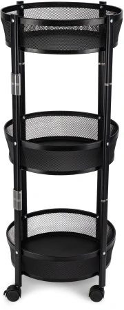 Этажерка Domfy DHC-FC30862 34.2x34.2x83.6см d=34.2см черный