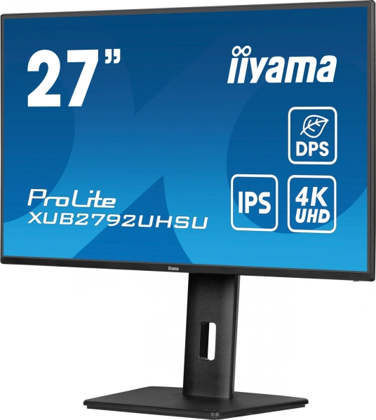 Монитор Iiyama 27" ProLite XUB2792UHSU-B6 черный IPS LED 16:9 HDMI M/M матовая HAS Piv 1300:1 350cd 178гр/178гр 3840x2160 60Hz DP 4K USB 6.3кг
