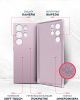 Чехол (клип-кейс) BoraSCO для Samsung Galaxy S24 Ultra Microfiber Case лавандовый (72946)