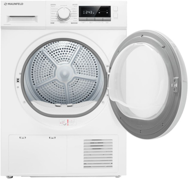 Сушильная машина Maunfeld MFDM168WHE кл.энер.:B макс.загр.:8кг белый (КА-00019000)