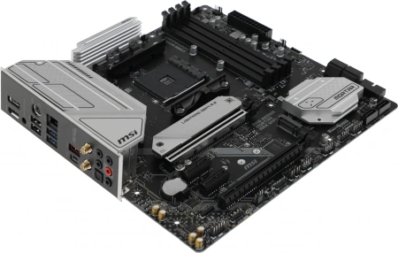 Материнская плата MSI MAG B550M MORTAR MAX WIFI Soc-AM4 AMD B550 4xDDR4 mATX AC`97 8ch(7.1) 2.5Gg RA