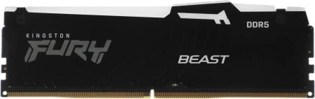 Память DDR5 16Gb 5200MHz Kingston KF552C40BBA-16 Fury Beast Black RGB RTL Gaming PC5-41600 CL40 DIMM 288-pin 1.25В single rank с радиатором Ret