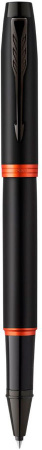 Ручка роллер Parker IM Vibrant Rings T315 (CW2172945) Flame Orange PVD F черн. черн. подар.кор.