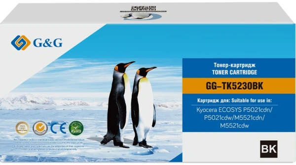 Картридж лазерный G&G GG-TK5230BK черный (2600стр.) для Kyocera ECOSYS P5021cdn/P5021cdw/M5521cdn/M5521cdw