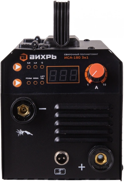 Сварочный полуавтомат Вихрь ИСА-180 3в1 инвертор FLUX, MMA,TIG-Lift 4.8кВт