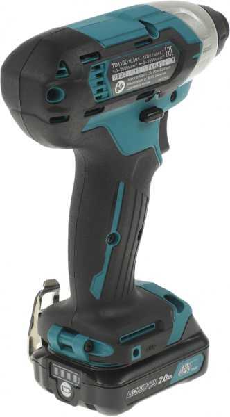 Шуруповерт Makita TD110DWAE аккум. патрон:держатель бит 1/4" (кейс в комплекте)