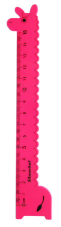 Линейка Silwerhof Zoo 160188 пластик дл.15см