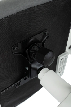 Кресло Бюрократ ASTER NH-W темно-серый TW-04 Neo Grey сетка/ткань с подголов. крестов. пластик пластик белый