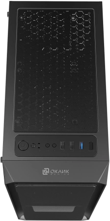Корпус Оклик OCC-MD301 черный без БП ATX 6x120mm 2xUSB2.0 1xUSB3.0 audio bott PSU