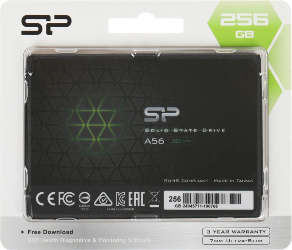Накопитель SSD Silicon Power SATA-III 256GB SP256GBSS3A56B25 Ace A56 2.5"