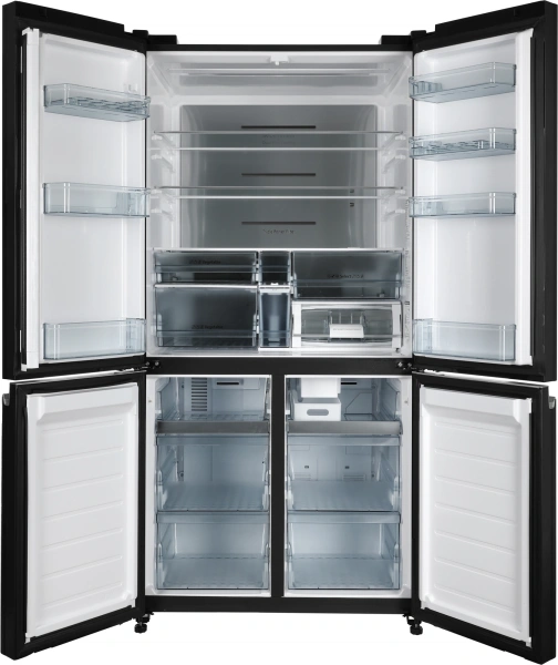 Холодильник Hitachi R-WB820VUC2 GBK 2-хкамерн. черный стекло