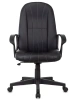 Кресло руководителя Бюрократ T-898 черный Leather Black эко.кожа крестов. пластик