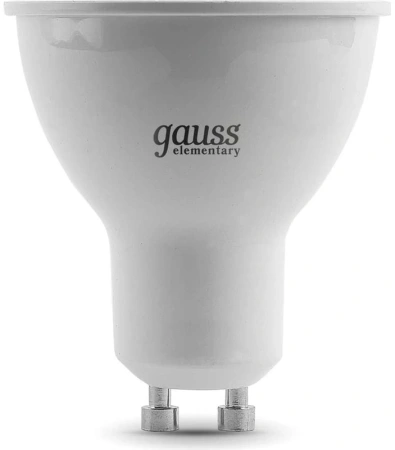 Лампа светодиодная Gauss Elementary 13631 11Вт цок.:GU10 софит 180B св.свеч.бел.хол. MR16 (упак.:10шт)