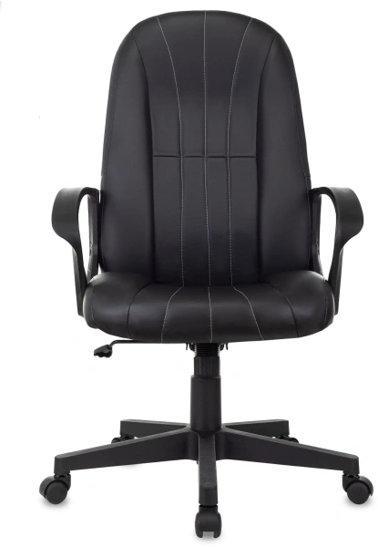Кресло руководителя Бюрократ T-898 черный Leather Black эко.кожа крестов. пластик