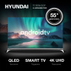 Телевизор QLED Hyundai 55" H-LED55QBU7500 Android TV Frameless черный 4K Ultra HD 60Hz DVB-T DVB-T2 DVB-C DVB-S DVB-S2 USB WiFi Smart TV