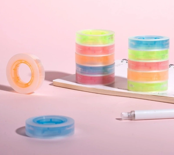 Клейкая лента канцелярская Deli EA690 прозрачная шир.12мм дл.27м 38мкр (упак.:4шт)