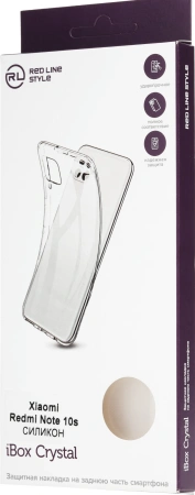 Чехол (клип-кейс) Redline для Xiaomi Redmi Note 10/10S iBox Crystal прозрачный (УТ000024069)
