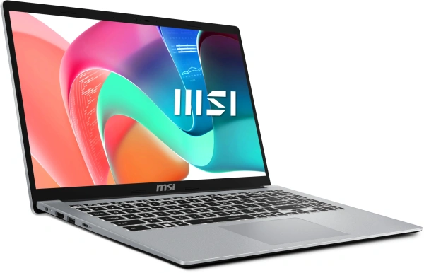 Ноутбук MSI Modern 15 F13MG-254RU Core i5 1335U 16Gb SSD512Gb Intel Iris Xe graphics 15.6" IPS FHD (1920x1080) Windows 11 Professional silver WiFi BT Cam (9S7-15S122-254)