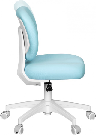 Кресло детское Cactus CS-CHR-3594BL голубой крестов. пластик белый