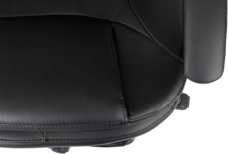 Кресло руководителя Бюрократ CH-868N-BF черный эко.кожа крестов. пластик подст.для ног