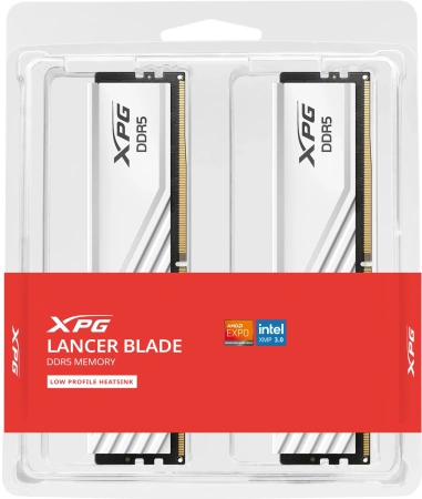 Память DDR5 2x16GB 5600MHz A-Data AX5U5600C4616G-DTLABWH XPG Lancer RTL PC5-44800 CL46 DIMM 288-pin 1.1В kit dual rank с радиатором Ret