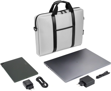 Сумка для ноутбука 15.6" Digma R-110 серый/черный полиэстер (R110GBK)