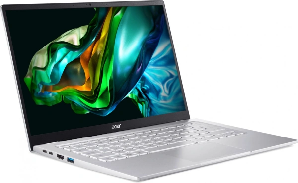 Ноутбук Acer Swift Go 14 SFG14-41-R3D8 Ryzen 5 7530U 16Gb SSD1Tb AMD Radeon 14" IPS FHD (1920x1080) Windows 11 Home silver WiFi BT Cam (NX.KG3CD.005)