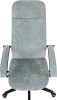 Кресло руководителя Бюрократ CH-610 Fabric серо-голубой Light-28 крестов. пластик