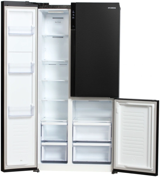Холодильник Hyundai CS5073FV графит (трехкамерный)