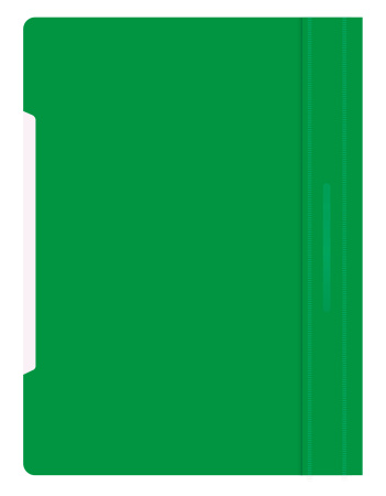 Папка-скоросшиватель Бюрократ Люкс -PSL20GRN A4 прозрач.верх.лист пластик зеленый 0.14/0.18