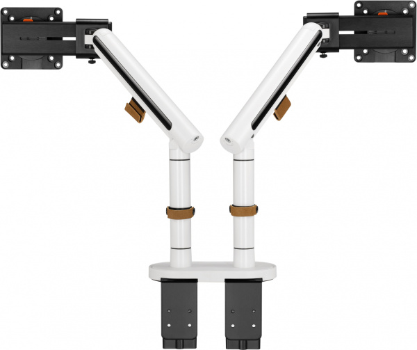 Кронштейн для мониторов Ultramounts UM727W белый 17"-32" макс.9кг крепление к столешнице поворот и н