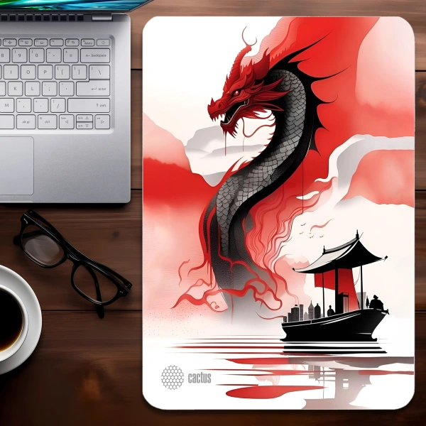 Коврик для мыши Cactus Red Dragon рисунок 400x300x3мм (CS-MP-PRO21XL)