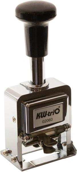 Нумератор Kw-Trio 20600 металл корп.:серебристый автоматический 6разр. 1стр.