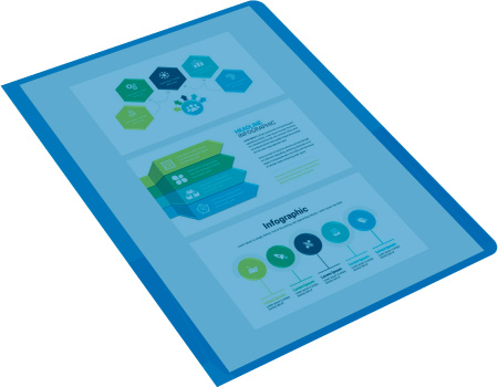 Папка-уголок Бюрократ -E570BLU 2 внутр.карман A4 пластик 0.18мм синий