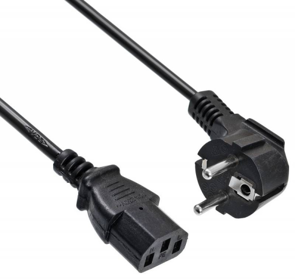 Кабель Buro BU-PCAB-ZP1 IEC C13 Евровилка 3м
