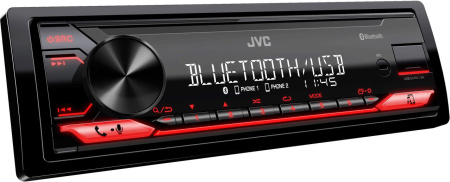 Автомагнитола JVC KD-X182BT 1DIN 4x50Вт v4.2 ПДУ RDS