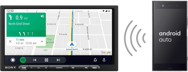 Автомагнитола Sony XAV-AX4000 2DIN 4x55Вт 6.95" 3 ПДУ RDS