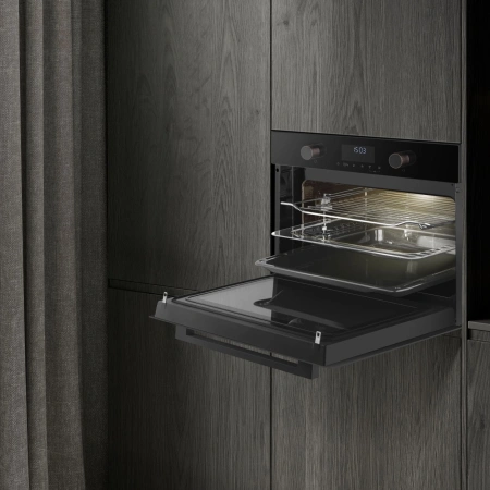 Духовой шкаф Электрический Weissgauff OE 4551 DB Black Edition черный