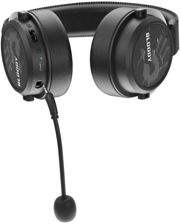 Наушники с микрофоном A4Tech Bloody MR590 Sports черный 1.5м мониторные BT/Radio/3.5mm (MR590 + WIRE