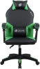 Кресло игровое Оклик Spirit черный/зеленый сиденье черный/зеленый искусст.кожа/сетка с подголов. кре