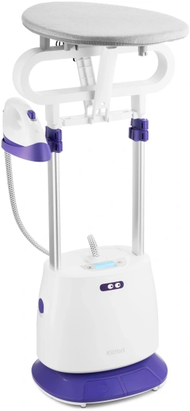 Отпариватель напольный Kitfort КТ-996 2300Вт белый/фиолетовый