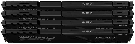 Память DDR4 4x8GB 3200MHz Kingston KF432C16BBK4/32 Fury Beast Black RTL Gaming PC4-25600 CL16 DIMM 2