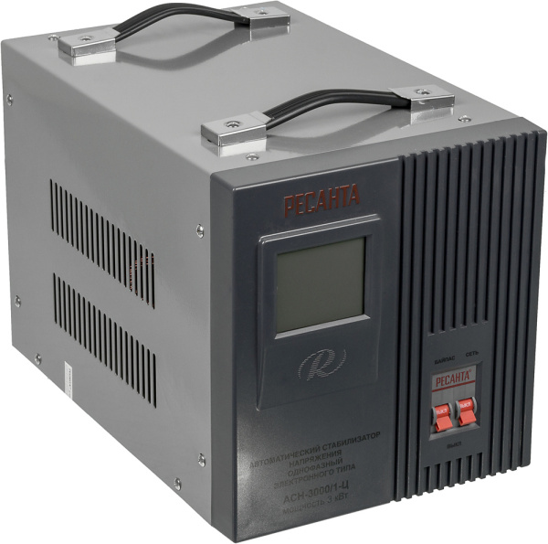 Стабилизатор напряжения Ресанта ACH-3000/1-Ц однофазный серый (63/6/5)