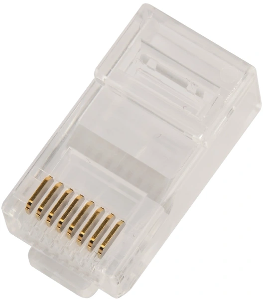 Коннектор Lanmaster (LAN-EZ45-8P8C/U5E-100) UTP кат.5E RJ45 прозрачный (упак.:100шт)