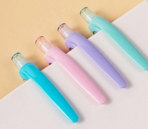 Ручка шариков. автоматическая Deli Every EQ41-BL прозрачный/ассорти d=0.7мм син. черн. резин. манжета