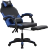 Кресло игровое Оклик Cooldown черный/синий сиденье черный/синий искусст.кожа/сетка с подголов. крест