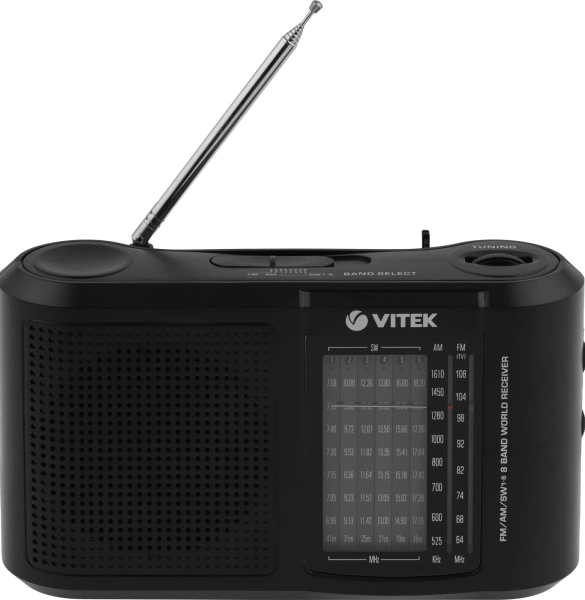 Радиоприемник настольный Vitek VT-3590 черный