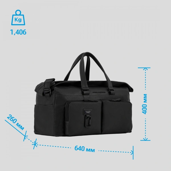 Сумка дорожная Piquadro Harper BV5740AP/N черный натур.кожа